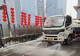 2022年濟(jì)南的第一場(chǎng)雪，魯商服務(wù)在行動(dòng)